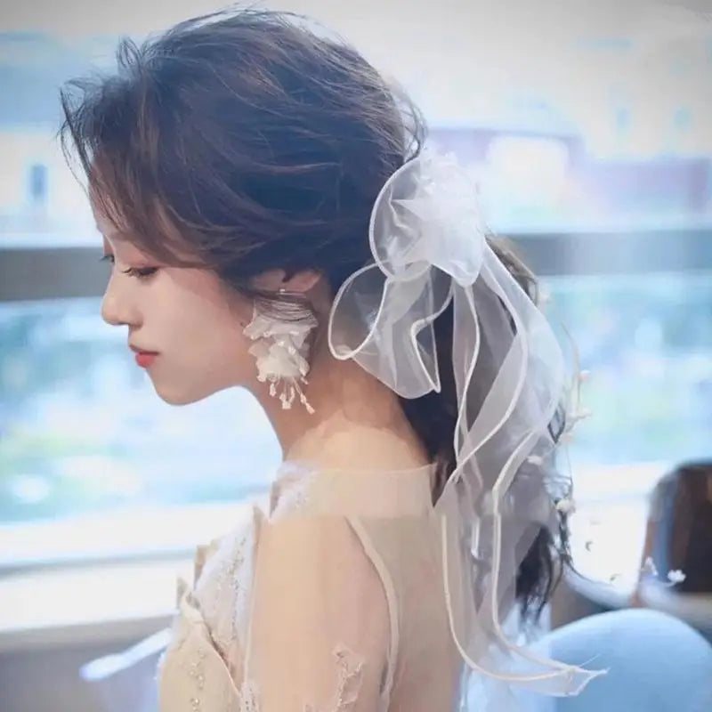 シフォン リボン 花嫁 ウェディング