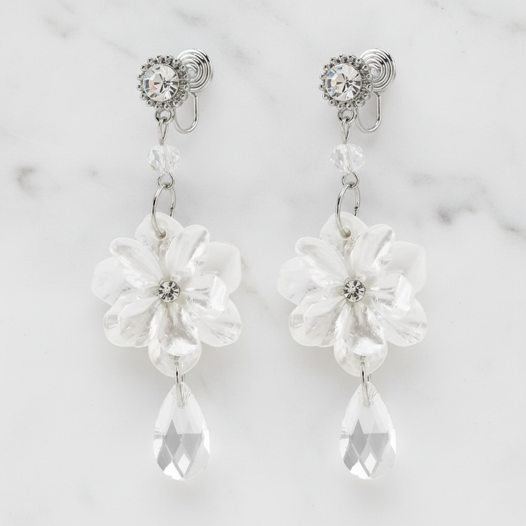 《Ranking No. 4》SM−2004 【即納】アンティークフラワードロップピアス/イヤリング