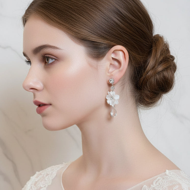 Ranking No. 4》SM−2004 【即納】アンティークフラワードロップピアス