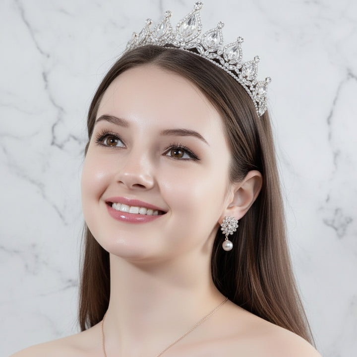 SM-2013 サンフラワービジューパールピアス