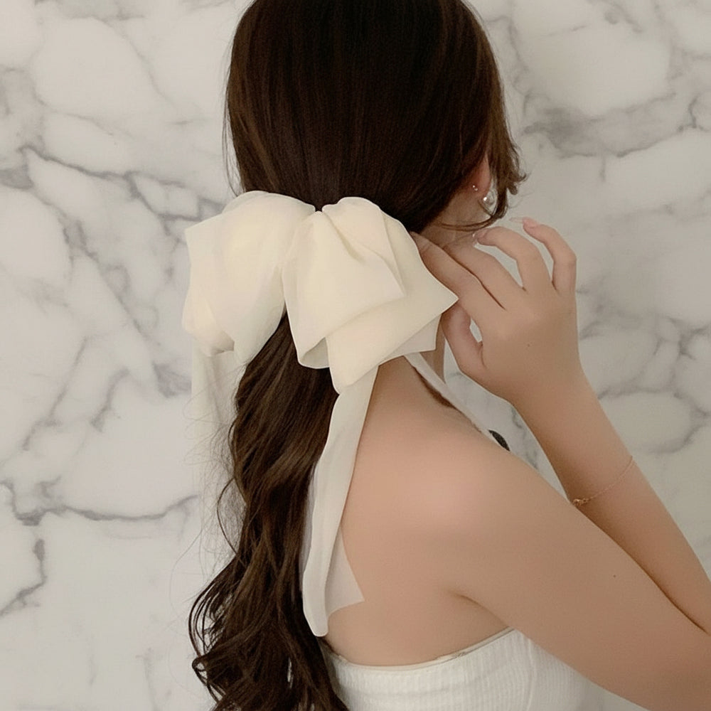 シフォン　リボン　花嫁　ウェディング