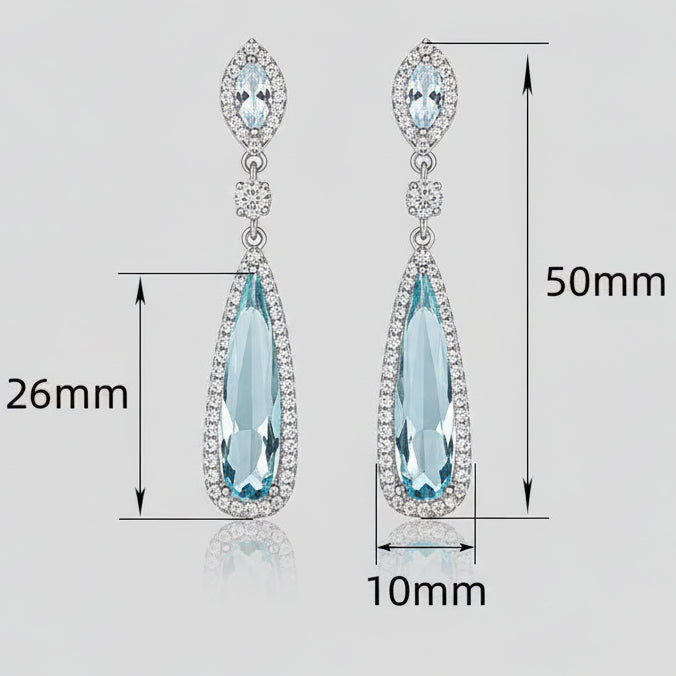 SM-1381 アクアティアドロップピアス