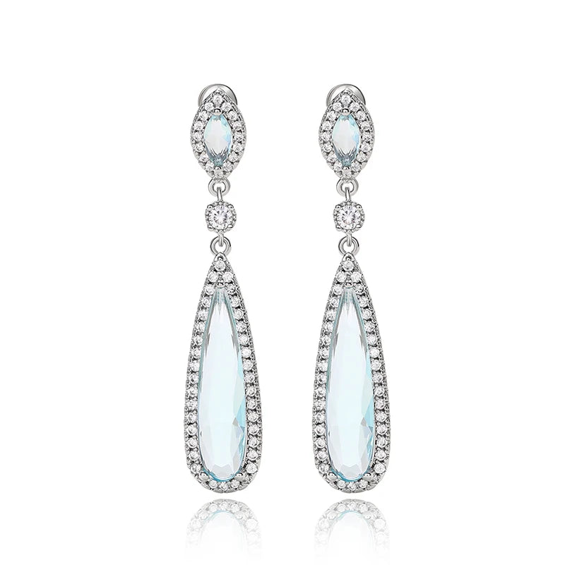 SM-1381 アクアティアドロップピアス