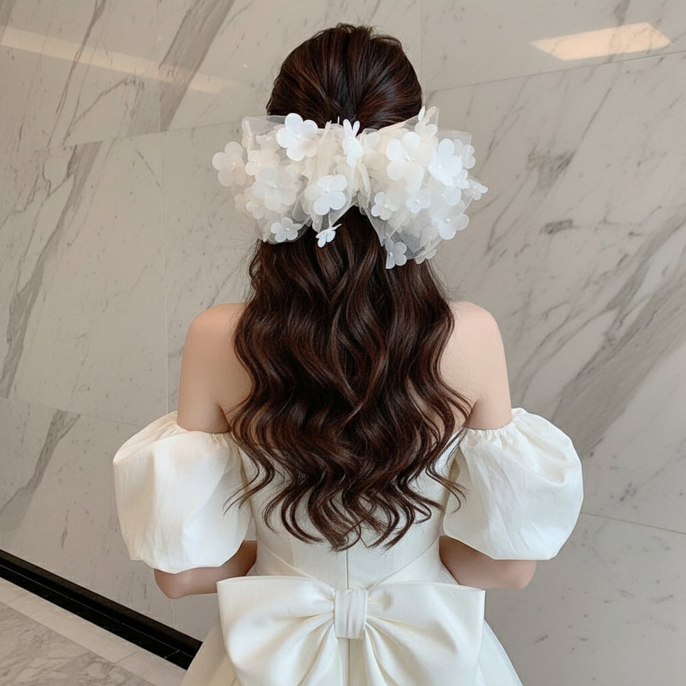 シフォン　リボン　花嫁　ウェディング