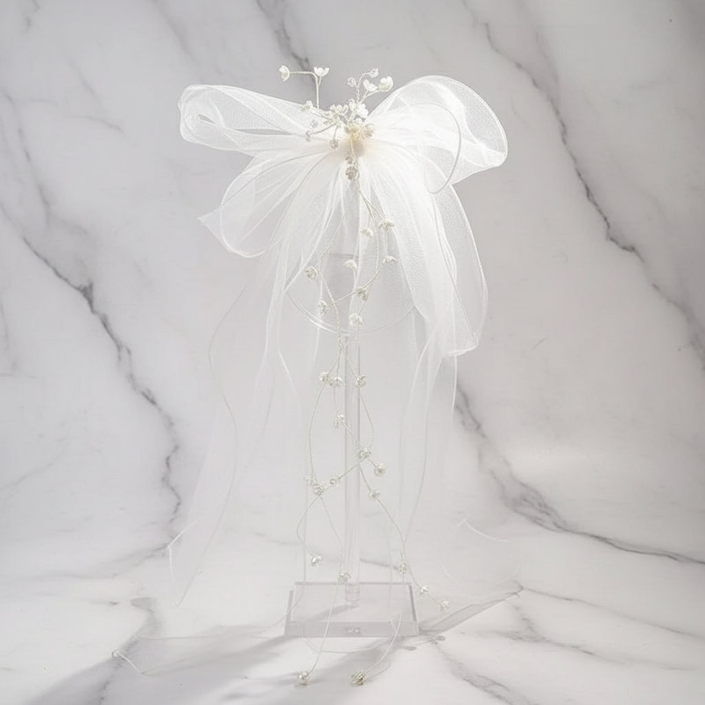 すみれ色の花束とリボン、午後のお茶会スワロフスキーコラージュ すみれ色の花束とリボン、午後のお茶会スワロフスキーコラージュ