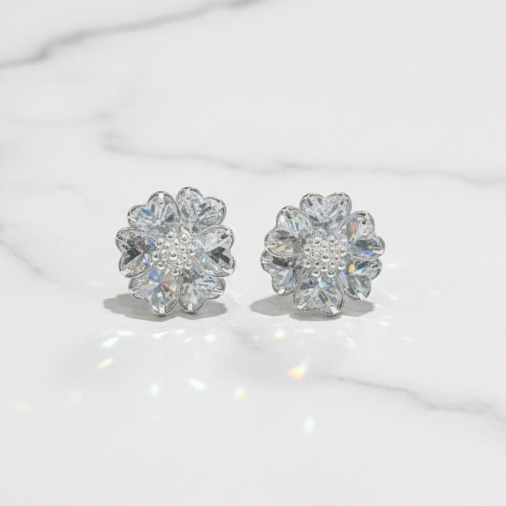 SMP-02 【即納・オリジナル】ブルームグレイス フラワーピアス – Sunny