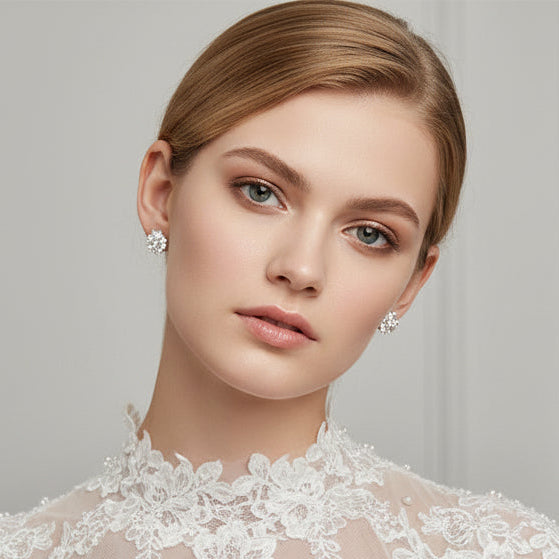 SMP-02 【即納・オリジナル】ブルームグレイス フラワーピアス