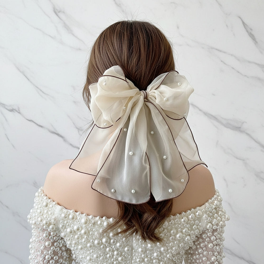 シフォン　リボン　花嫁　ウェディング